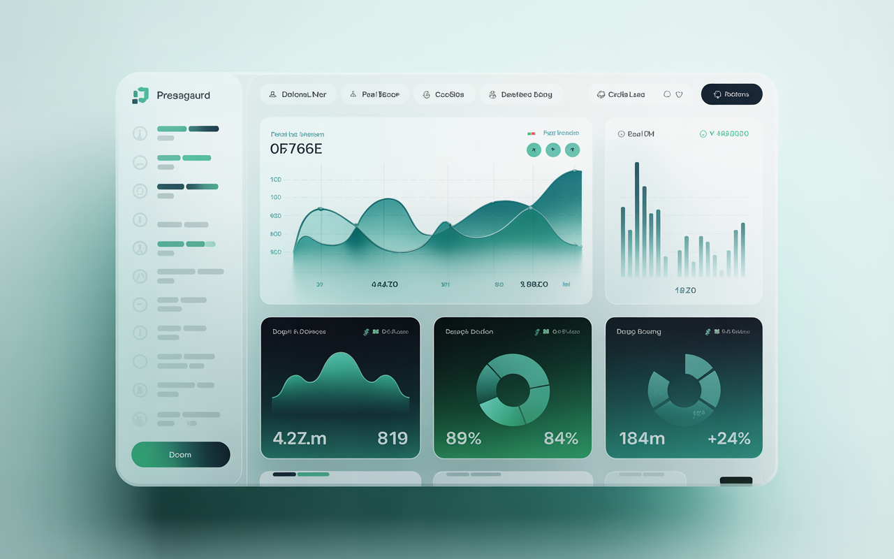 LZARA SHUA financial dashboard showing expense tracking and budget analytics